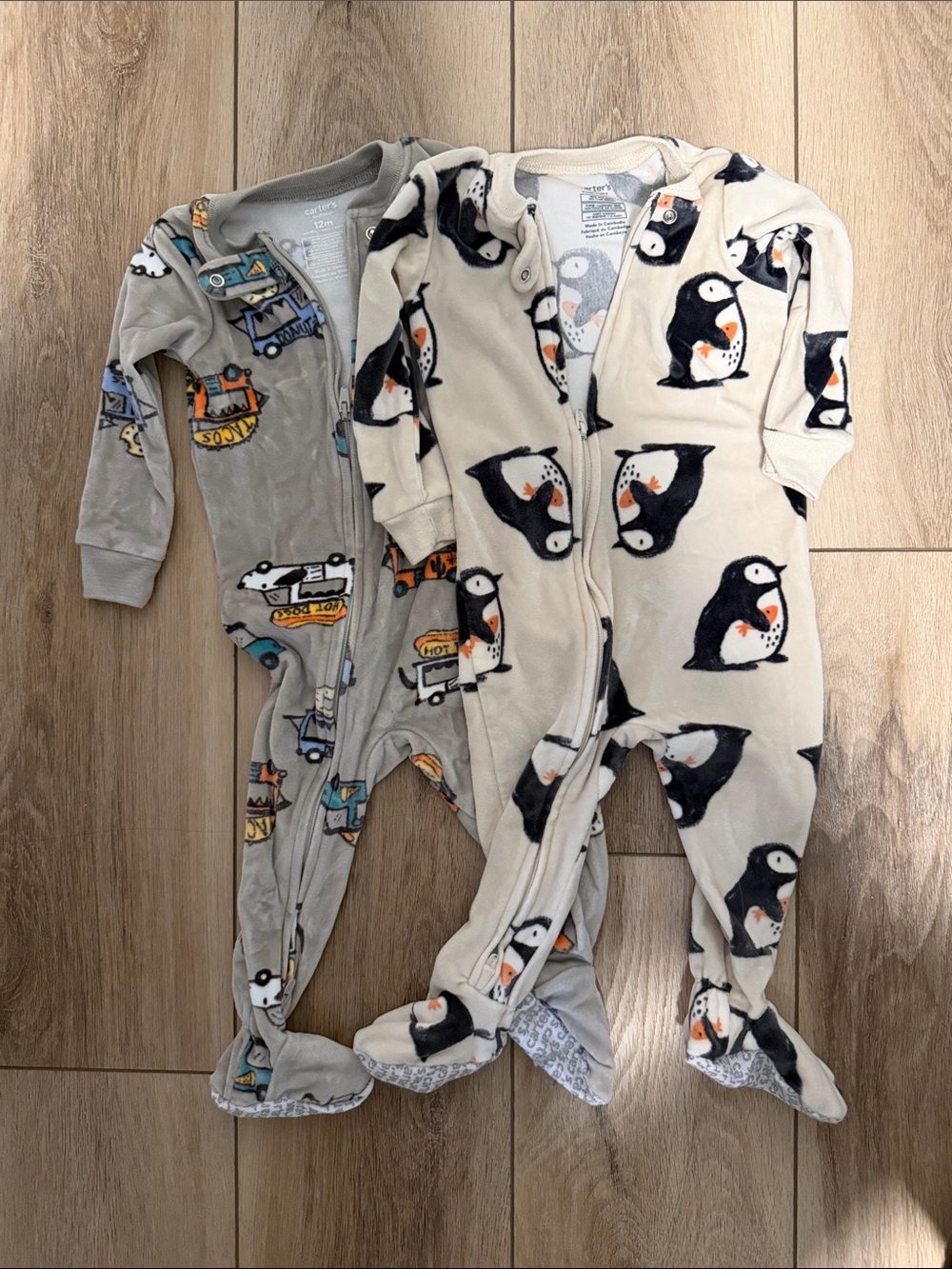 Carter’s Dreamplush Snug Fit Long-Sleeve 2-way Zip 1-piece pajamas